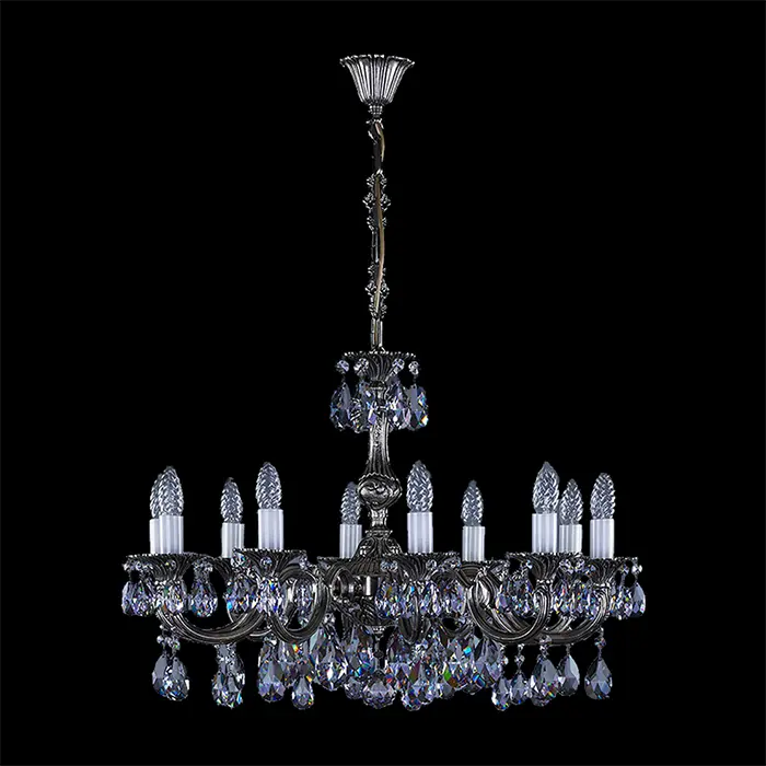 Lámpara de araña de cristal CT6 | 10 luces